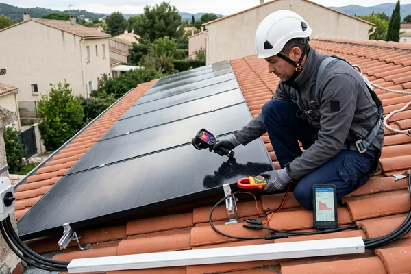 Installation photovoltaïque dans l'Essonne