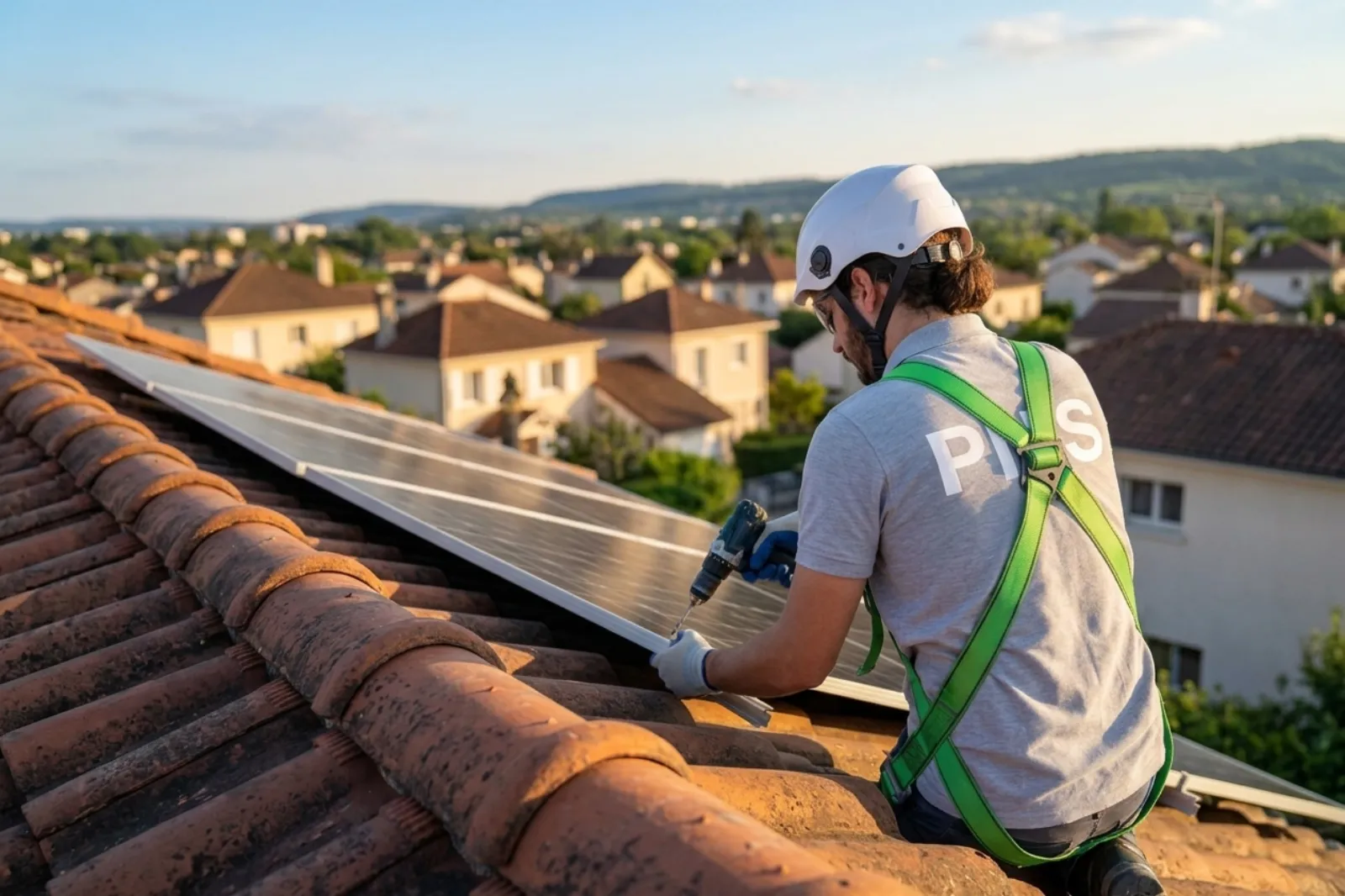 Panneaux solaires en toiture dans l'Essonne